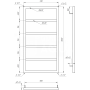 Полотенцесушитель Dual 80x53 см