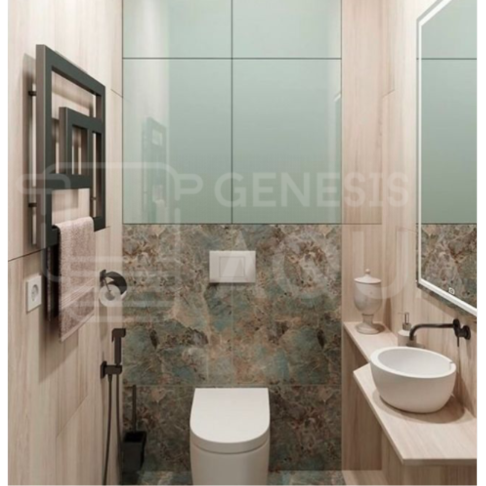 Полотенцесушитель Genesis-Aqua Onix 53x53 см