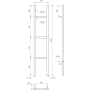 Полотенцесушитель Musa 120x25 см