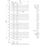Genesis Aqua Сушка для рушників Carisma Водяний 800x53x3