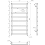 Полотенцесушитель Genesis-Aqua Basis Light 100x53 см