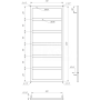 Полотенцесушитель Dual 120x53 см