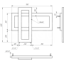 Полотенцесушитель Cabri 70x60 см
