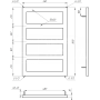 Полотенцесушитель Masive 80x53 см