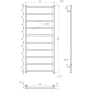 Genesis Aqua Сушка для рушників Terra Електричний 120x53x3