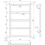 Электрический полотенцесушитель Dual 100x53 см