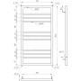 Полотенцесушитель Angel 120x53 см