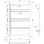 Полотенцесушитель Angel 120x53 см
