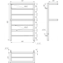 Электрический полотенцесушитель Genesis-Aqua Aro 120x53 см