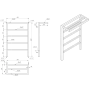Полотенцесушитель Prima 80x53 см