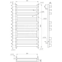 Полотенцесушитель Santa 80x53 см