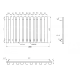 Радиатор отопления Genesis-Aqua Batteria 80x60 см