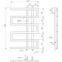 Полотенцесушитель Mogiana 100x53 см