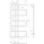 Полотенцесушитель Mogiana 100x53 см