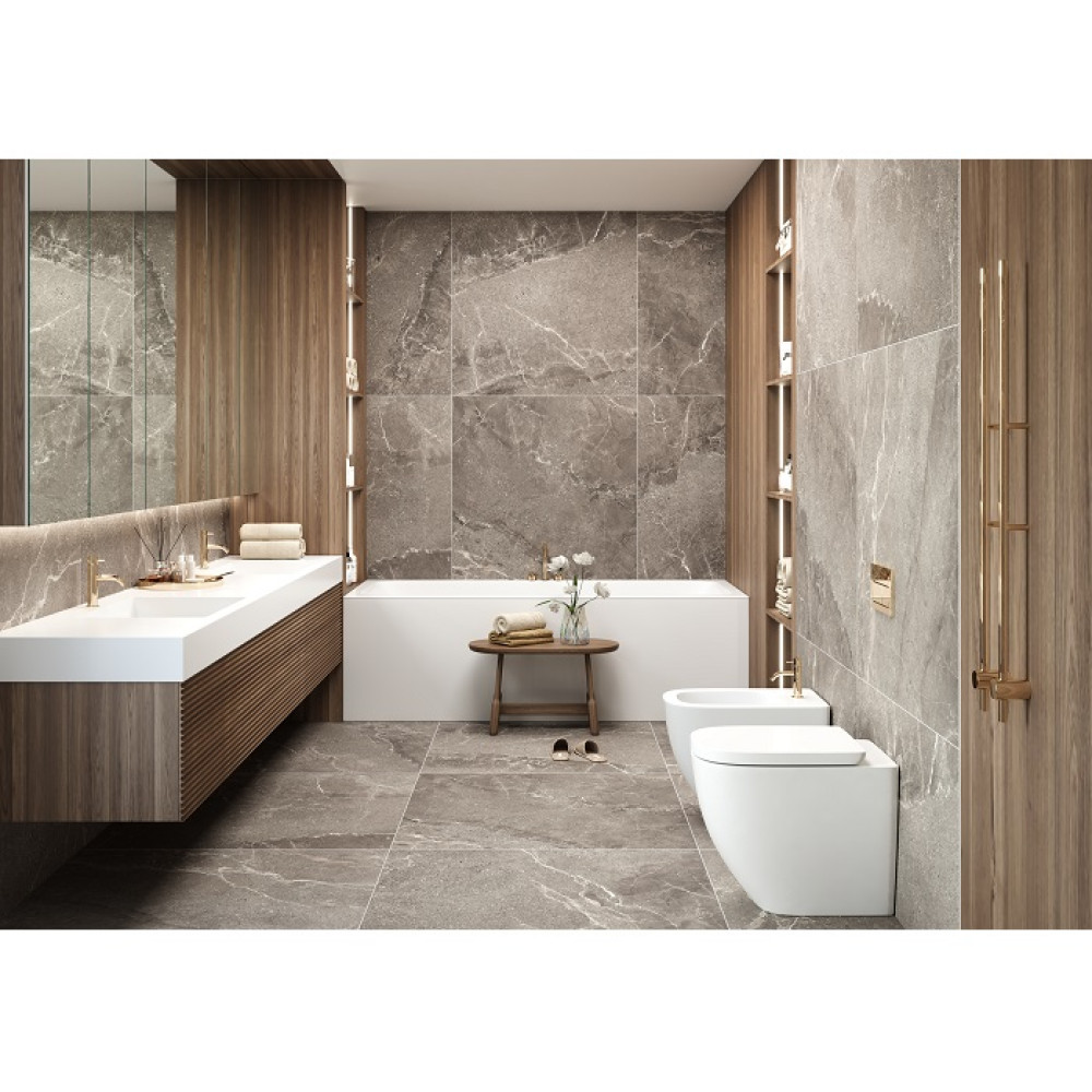 ALMERA CERAMICA (SPAIN) P.E. VOLTERRA GREY RECT. (1 сорт)