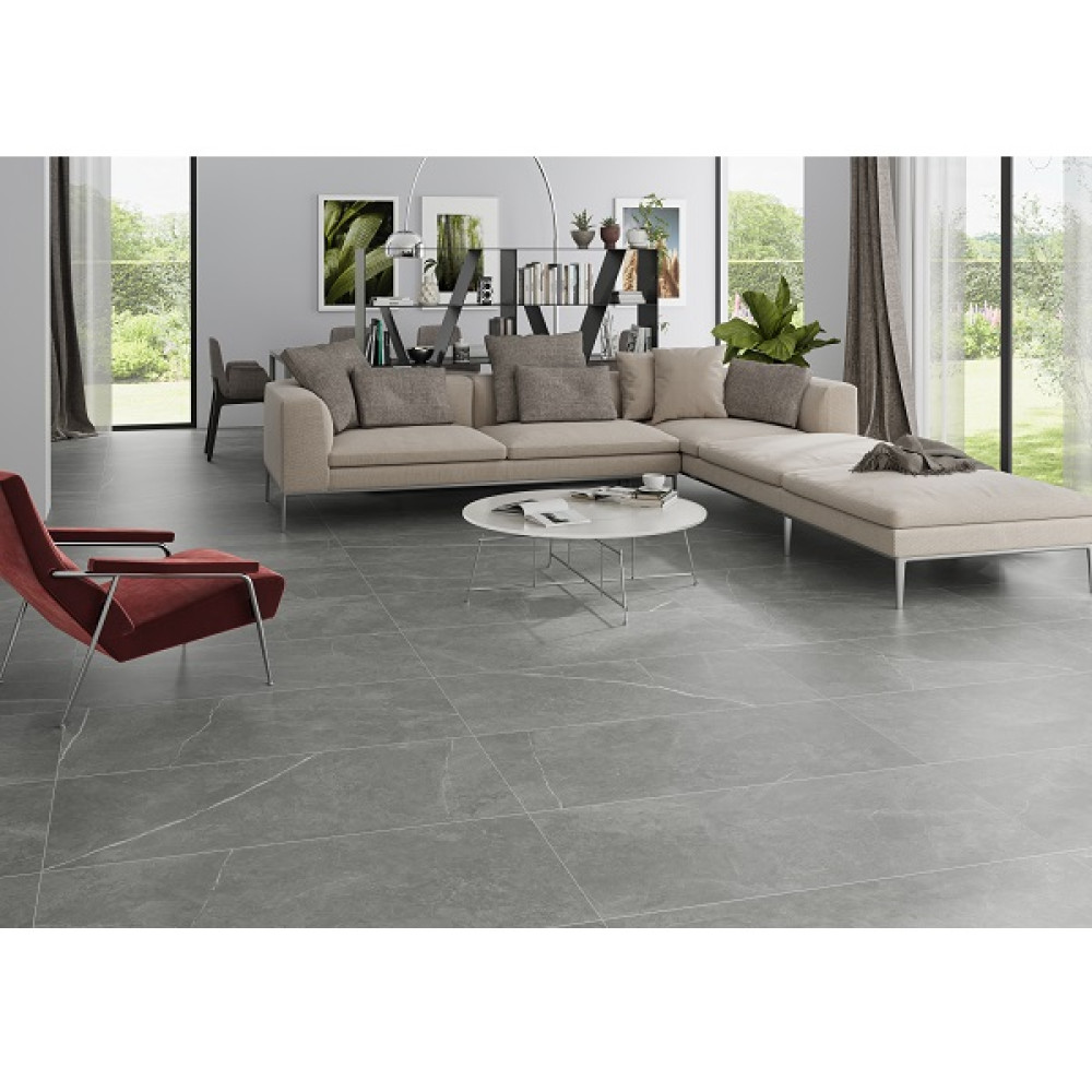 ALMERA CERAMICA (SPAIN) P.E. ROMA STONE SMOKE SAT RECT (1 сорт)
