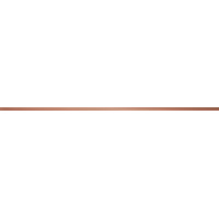 Tubądzin Listwa ścienna Steel Copper 4 119,8x2,3 Gat.1
