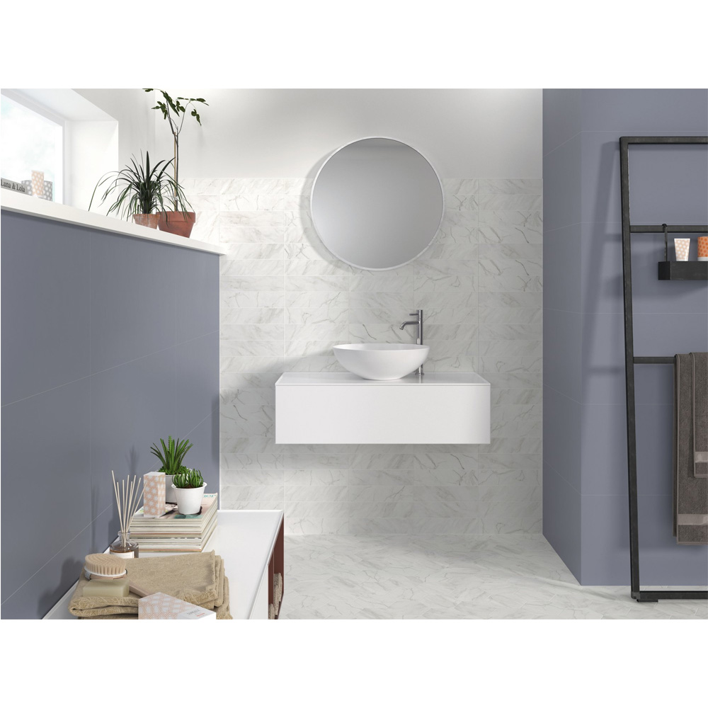 APE Ceramica DECOR ZIG ZAG WHITE декор