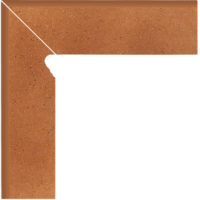 Paradyz AQUARIUS BROWN COKÓŁ CIĘTY 2 EL. LEWY 8,1X30 G1
