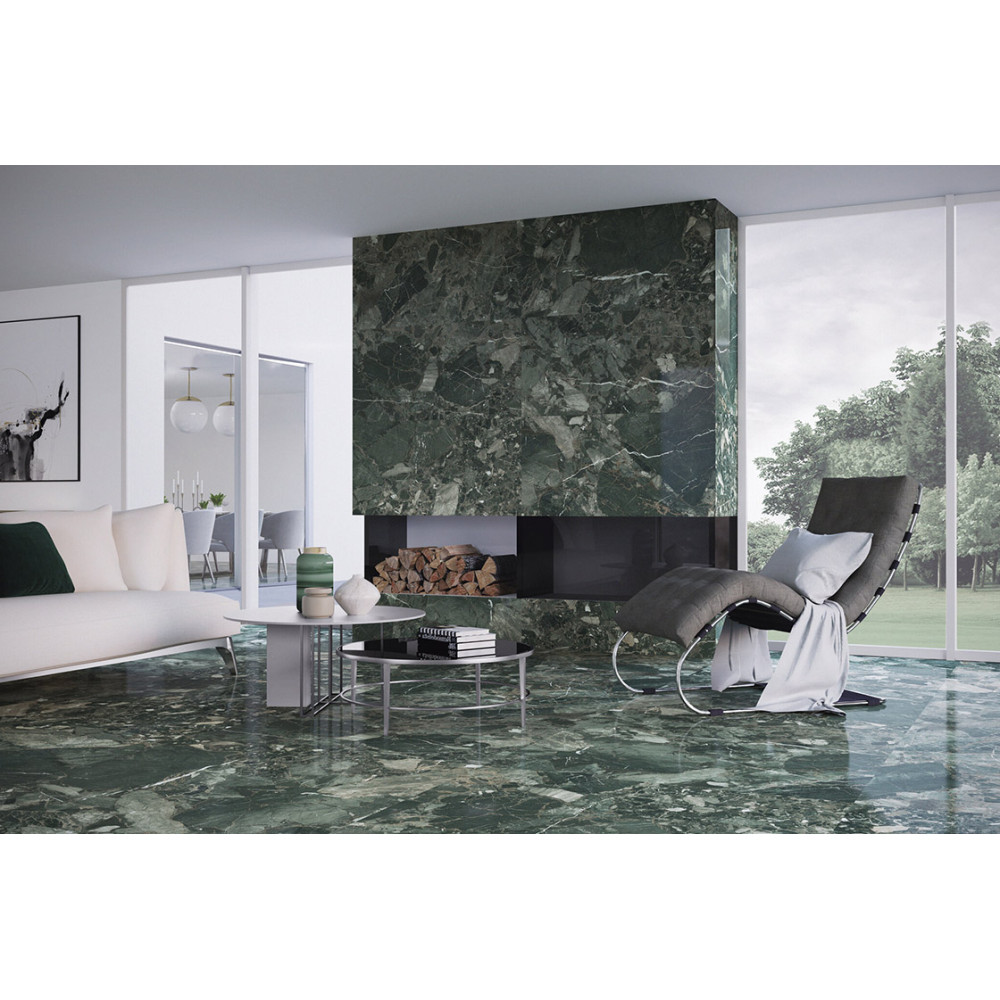 AZULEJOS BENADRESA INDI GREEN PULIDO 60x120 (плитка для підлоги і стін)
