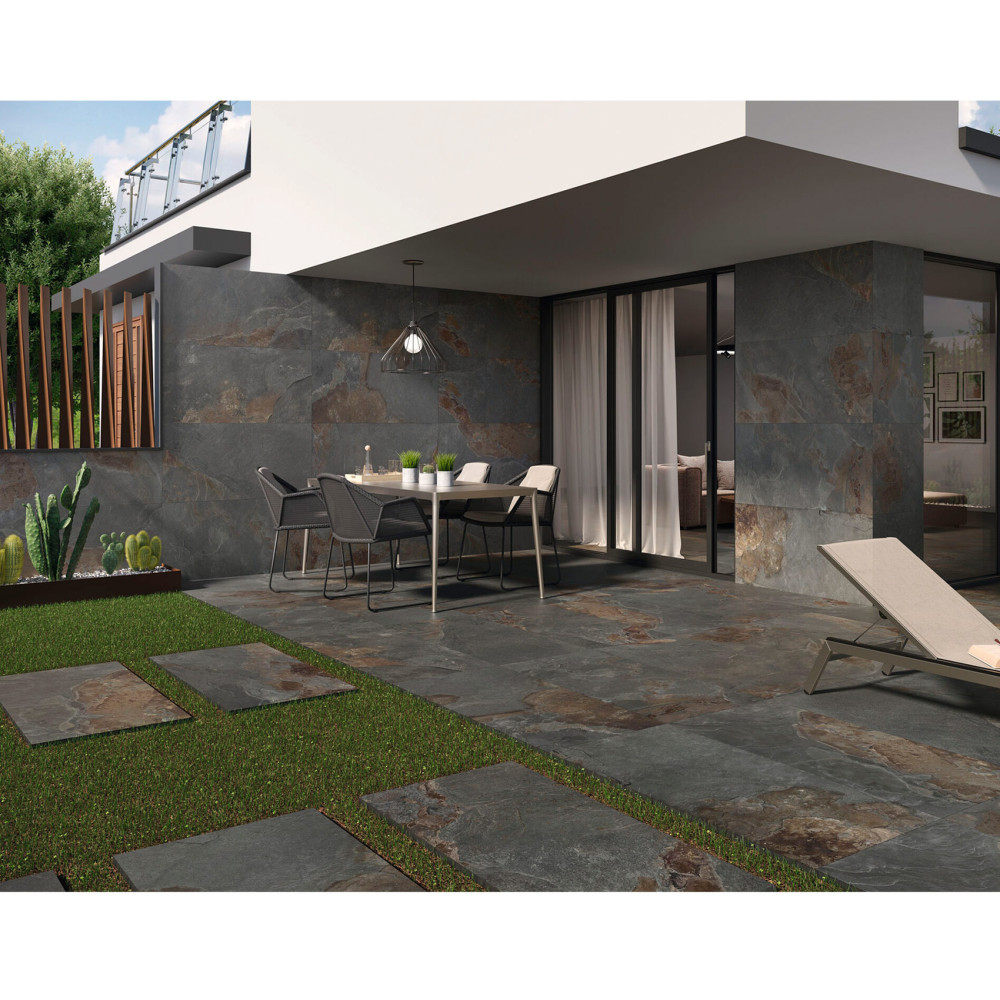 BALDOCER SLATE BLACK RECT. 60X120