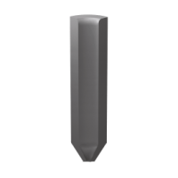 Paradyz BAZO NERO PROFIL WEWNĘTRZNY MONOKOLOR OSTRY 3X10 G1