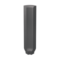 Paradyz BAZO NERO PROFIL WEWNĘTRZNY MONOKOLOR MAT. 3X10 G1