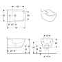 Біде GEBERIT SMYLE 500.209.01.1