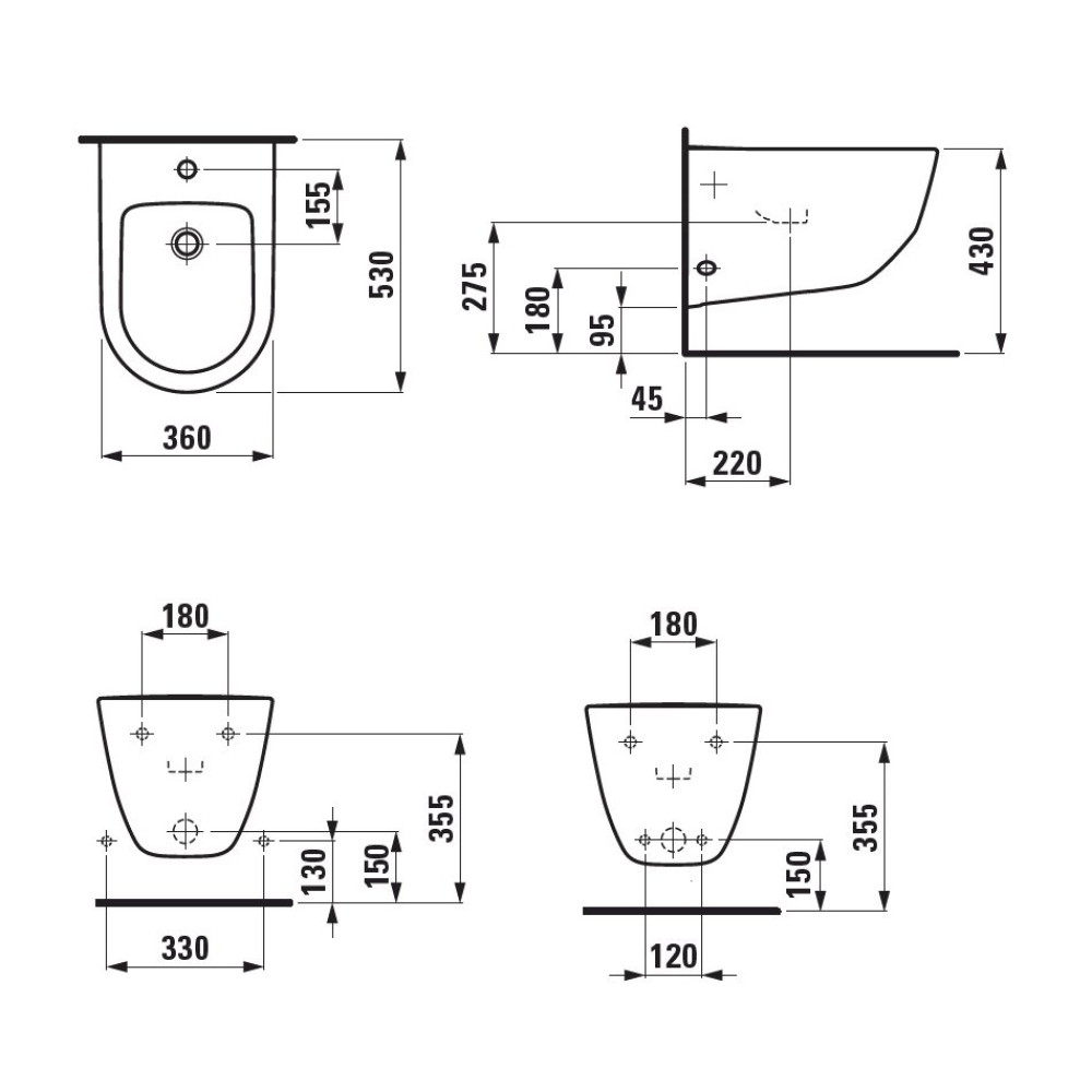 Біде LAUFEN PRO H8309520003021