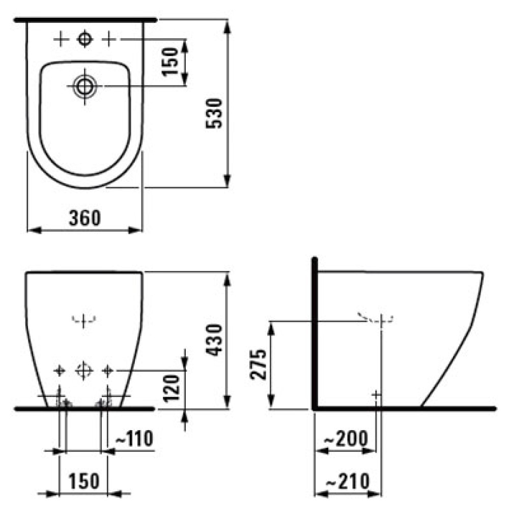 Біде LAUFEN PRO H8329520003021