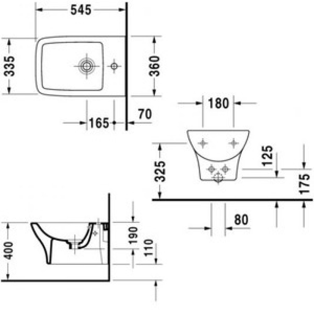 Біде DURAVIT PURAVIDA 2247150000