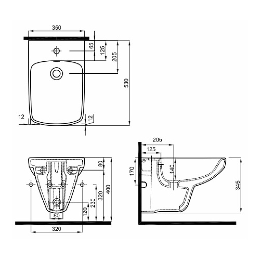 Біде KOLO NOVA PRO M35103000
