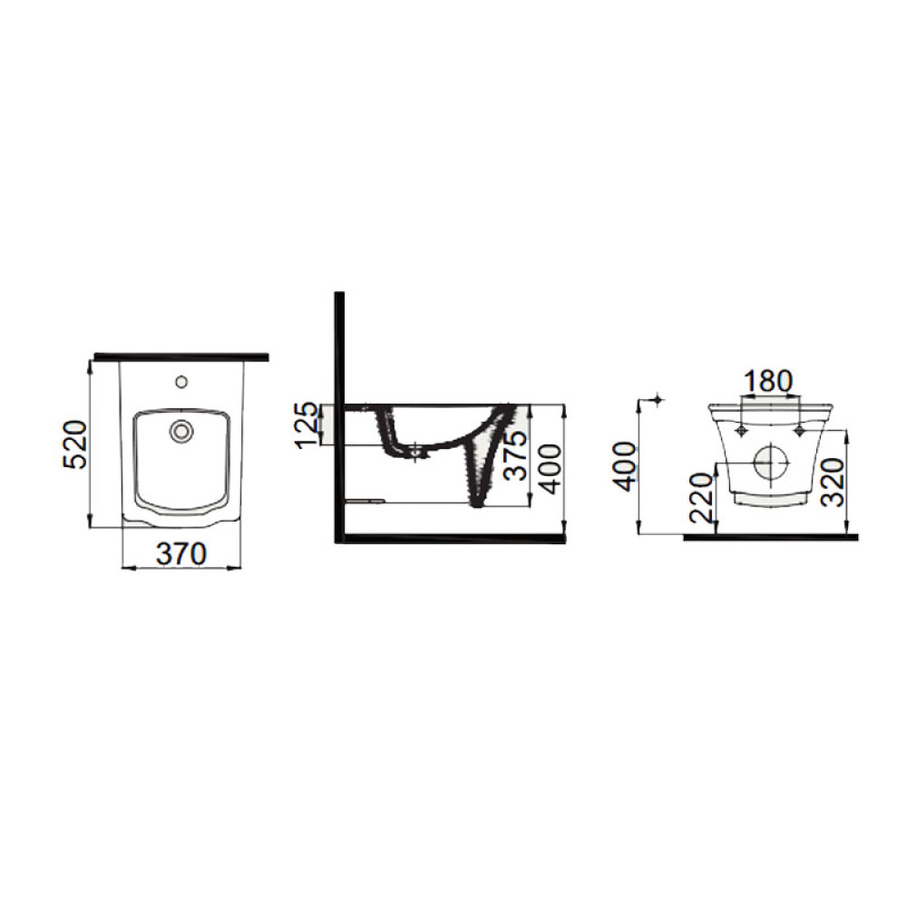 Биде IDEVIT Neo Classic 3306-0605