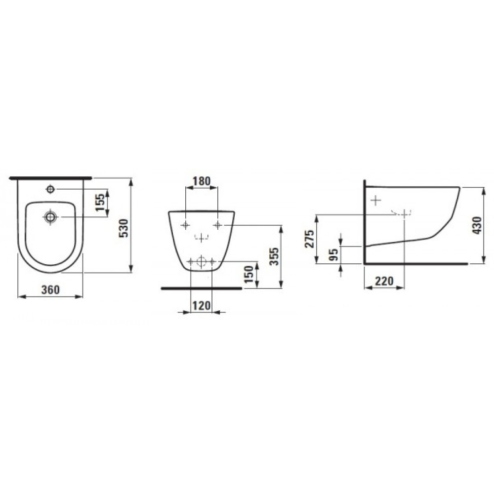 Биде LAUFEN PRO H8309524003021