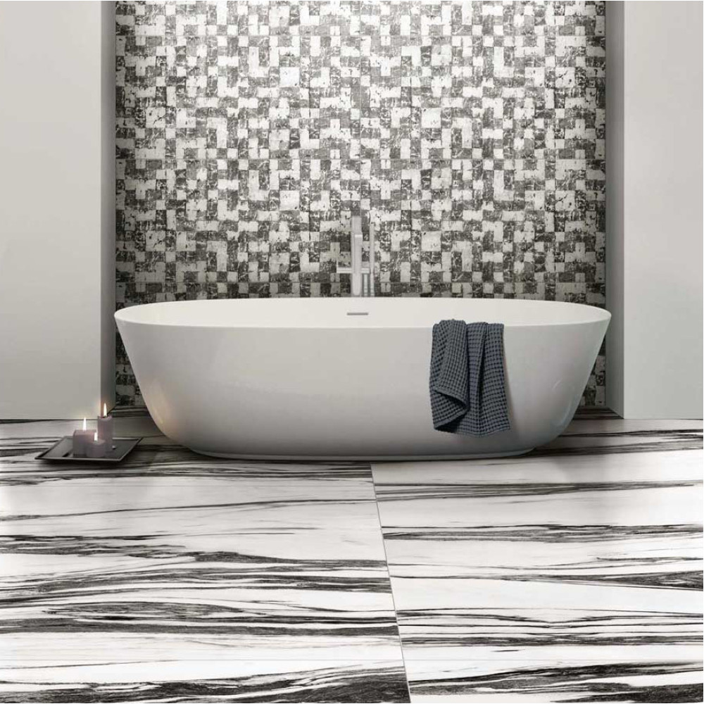 Floor Gres B&W_Marble Fall 60х120 (766408)
