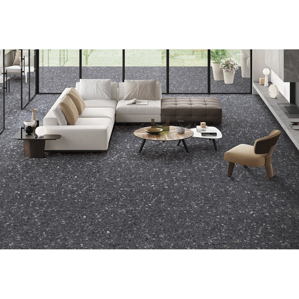 CERAMA MARKET FLORENCE TERRAZZO NERO 60x60 (плитка для підлоги і стін)