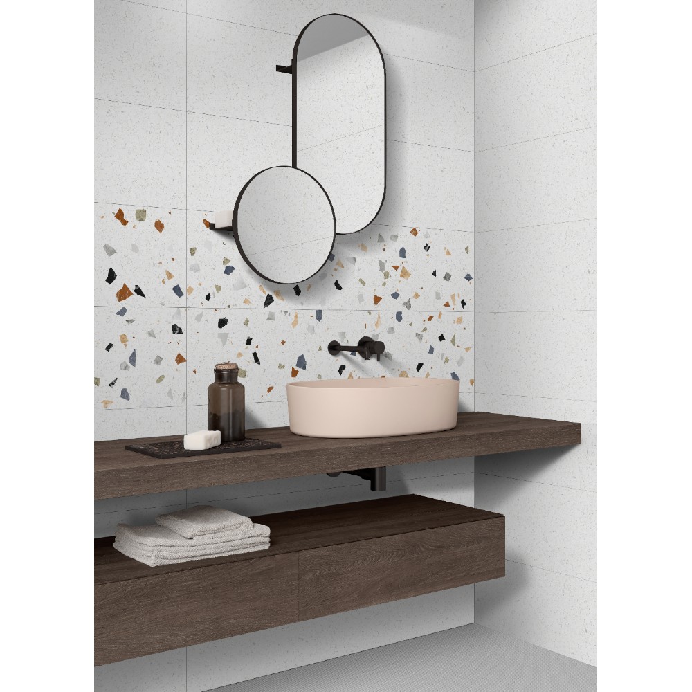 CERAMICA DESEO MOSAIC STONE WHITE HL