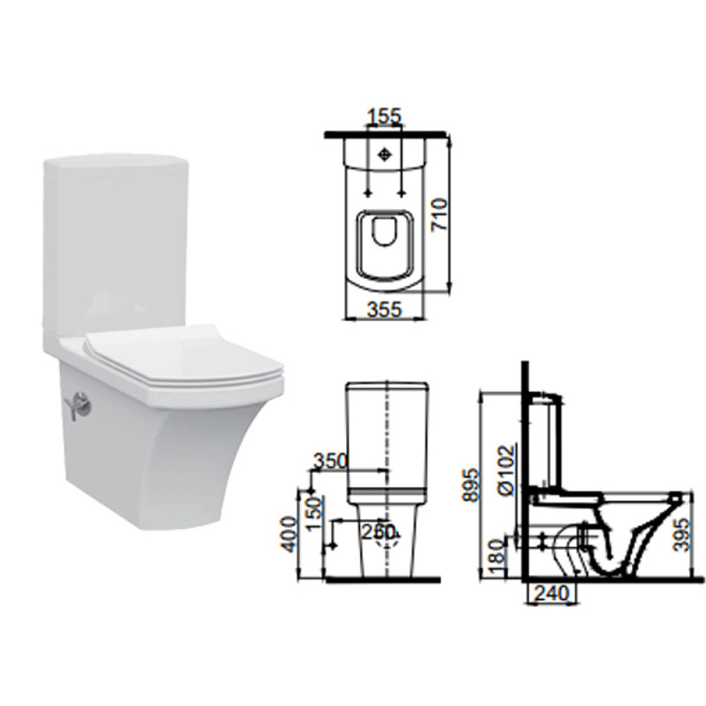 Чаша унитаза IDEVIT Vega 2804-0307