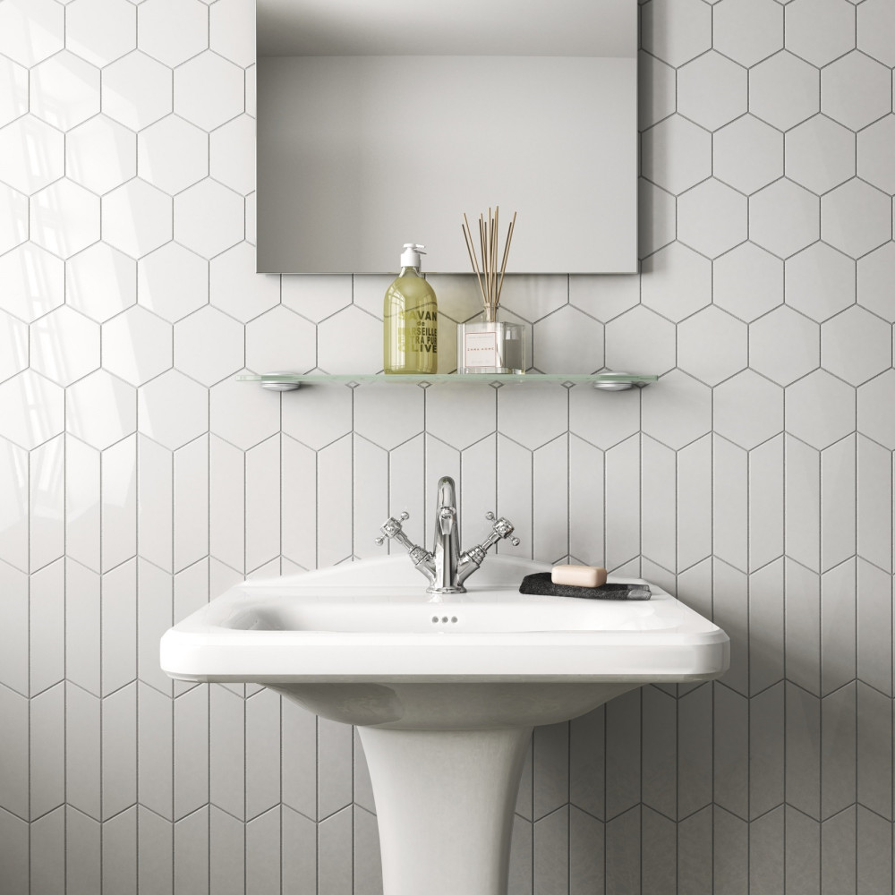 EQUIPE 23344 CHEVRON WALL WHITE left