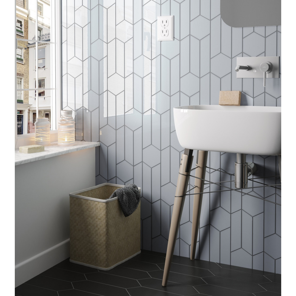EQUIPE 23344 CHEVRON WALL WHITE left