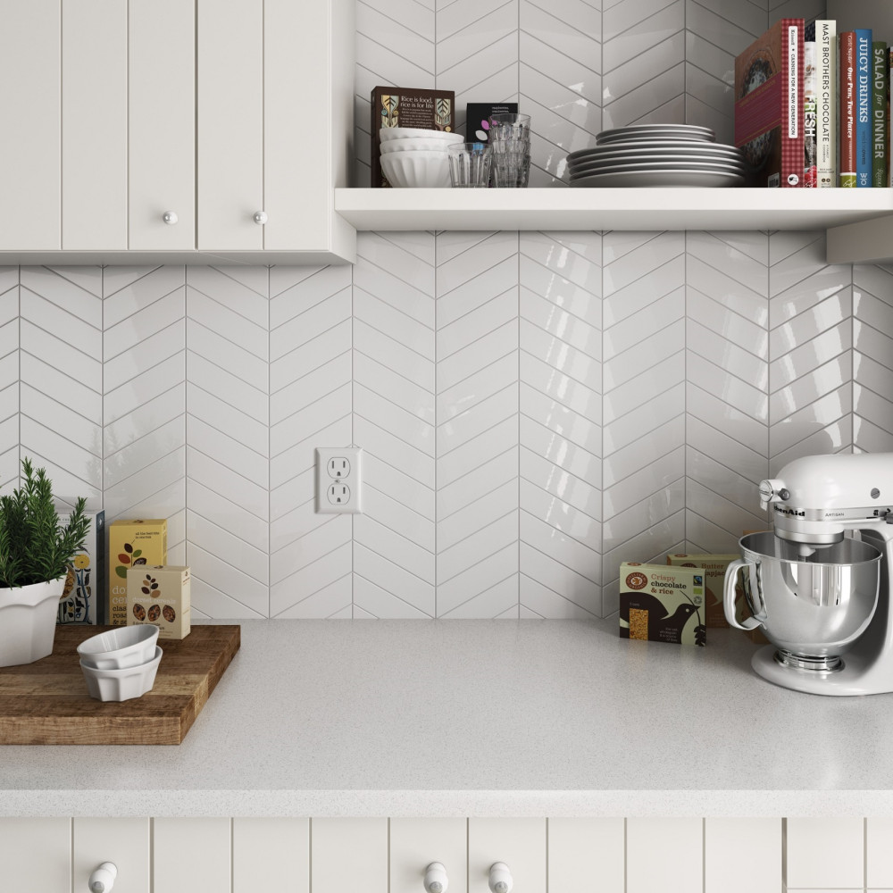 EQUIPE 23358 CHEVRON WALL WHITE right