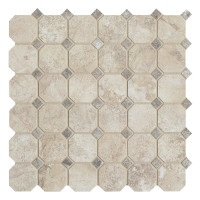 Cisa 0170109 ROYAL MARBLE MOSAICO OTTAGONA ALMOND LAP