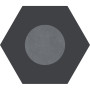 Ornamenta Corebasics Dot-Negative Grey Hexagon 60 (CB60DNG)