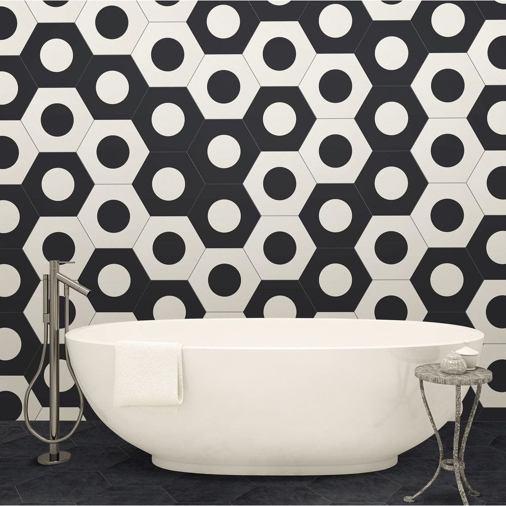 Ornamenta Corebasics Dot-Negative White Hexagon 60 (CB60DNW)