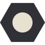 Ornamenta Corebasics Dot-Negative White Hexagon 60 (CB60DNW)