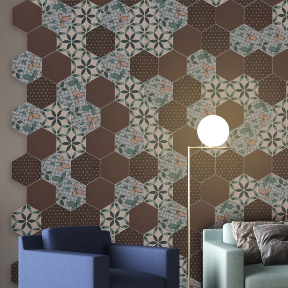 Ornamenta Decor Brown Hexagon 23 (DE23BR)