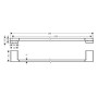 Держатель для полотенца HANSGROHE ADDSTORIS 41747000