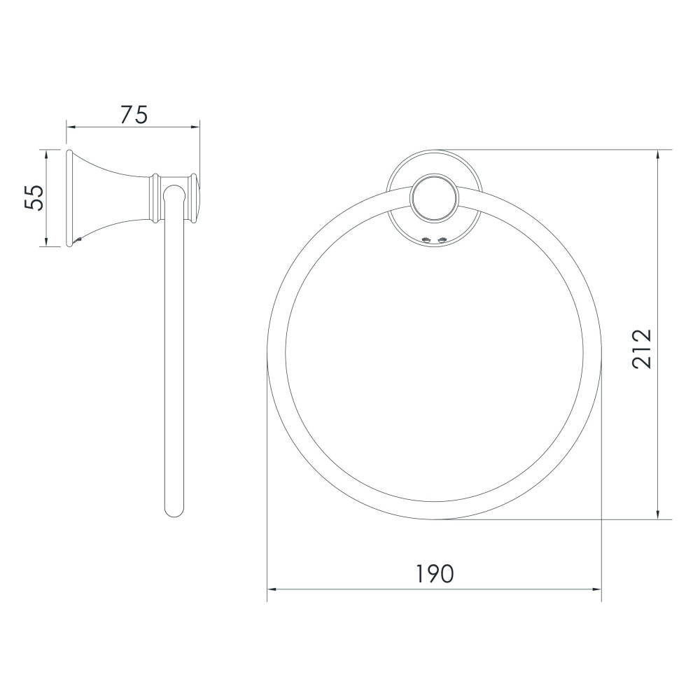 Держатель для полотенца IMPRESE PODZIMA LEDOVE ZMK01170128