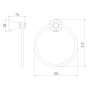 Держатель для полотенца IMPRESE PODZIMA LEDOVE ZMK01170128