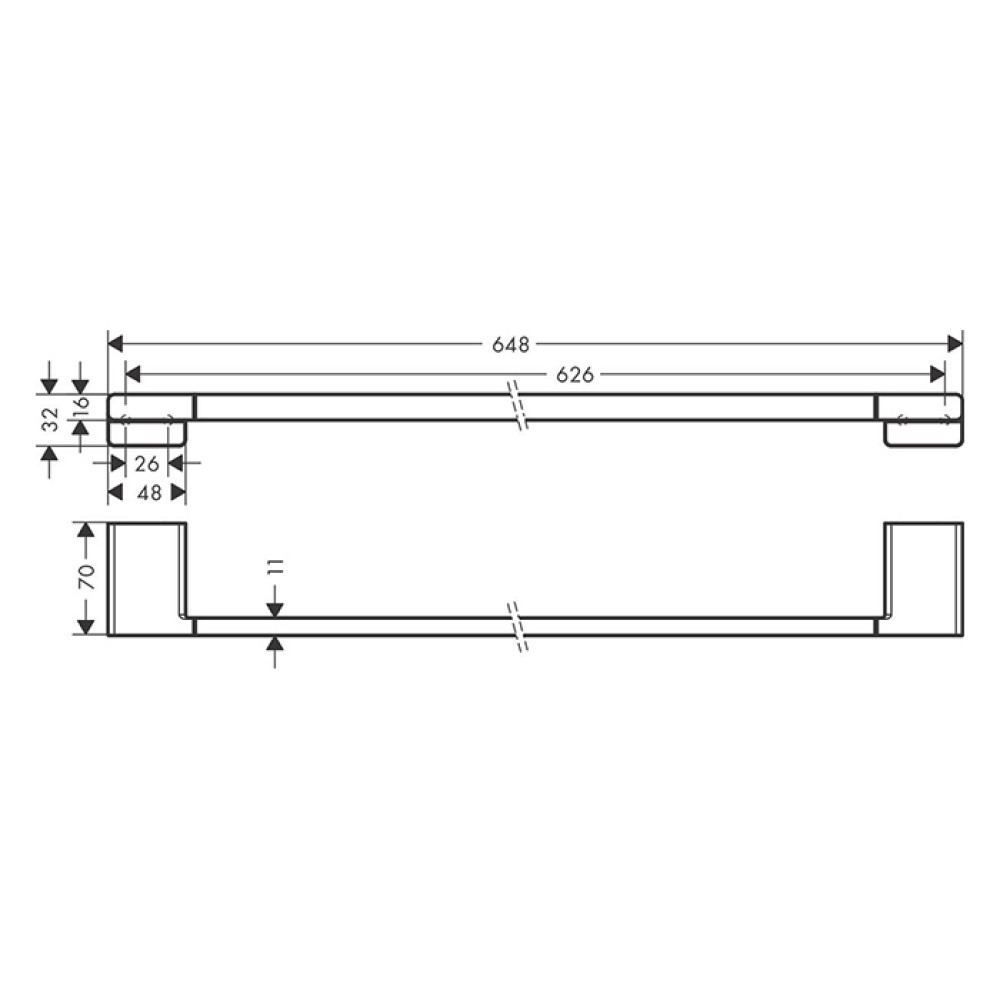 Держатель для полотенца HANSGROHE ADDSTORIS 41747700